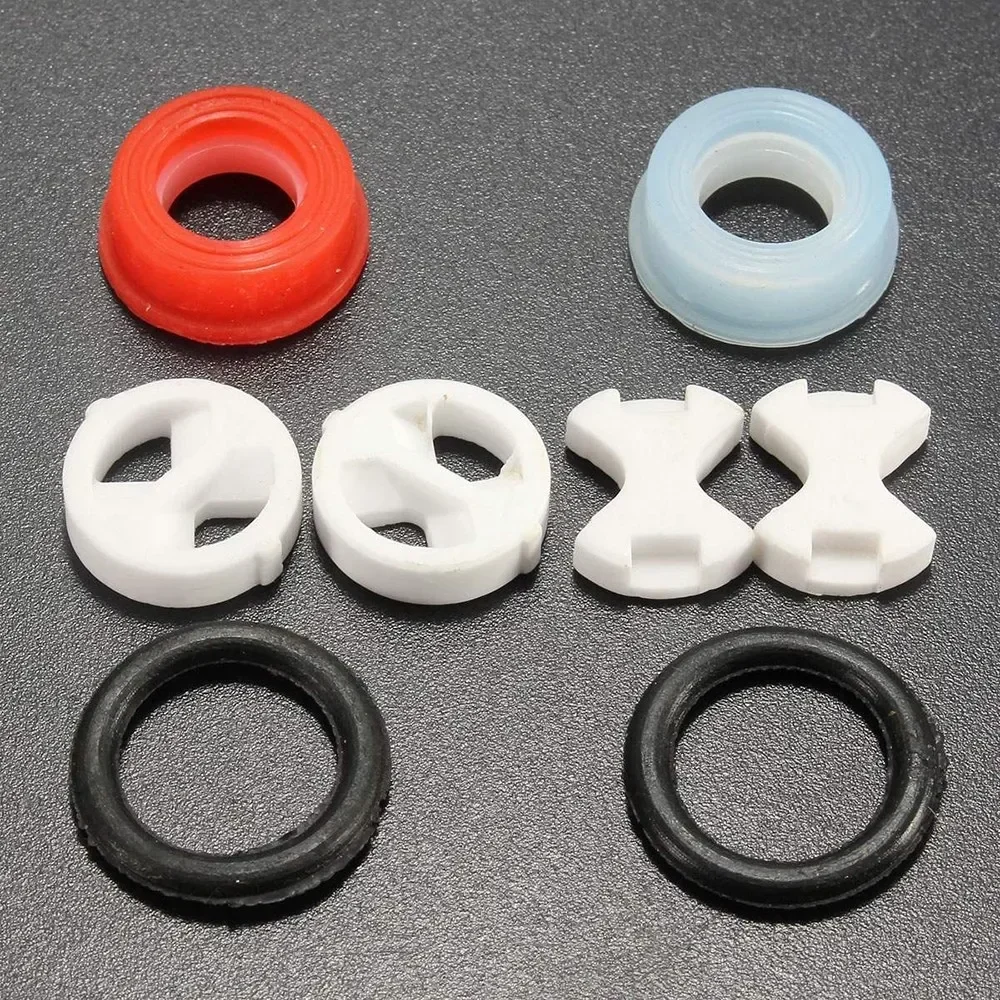 Silicone Tap Washer - 6PCS/set Ceramic Disc Silicon Washer Insert