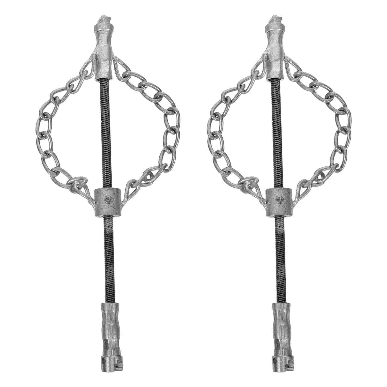 Drain Snake Flexible - 2Pcs Heavy Duty Mainline Sewer Cleaner