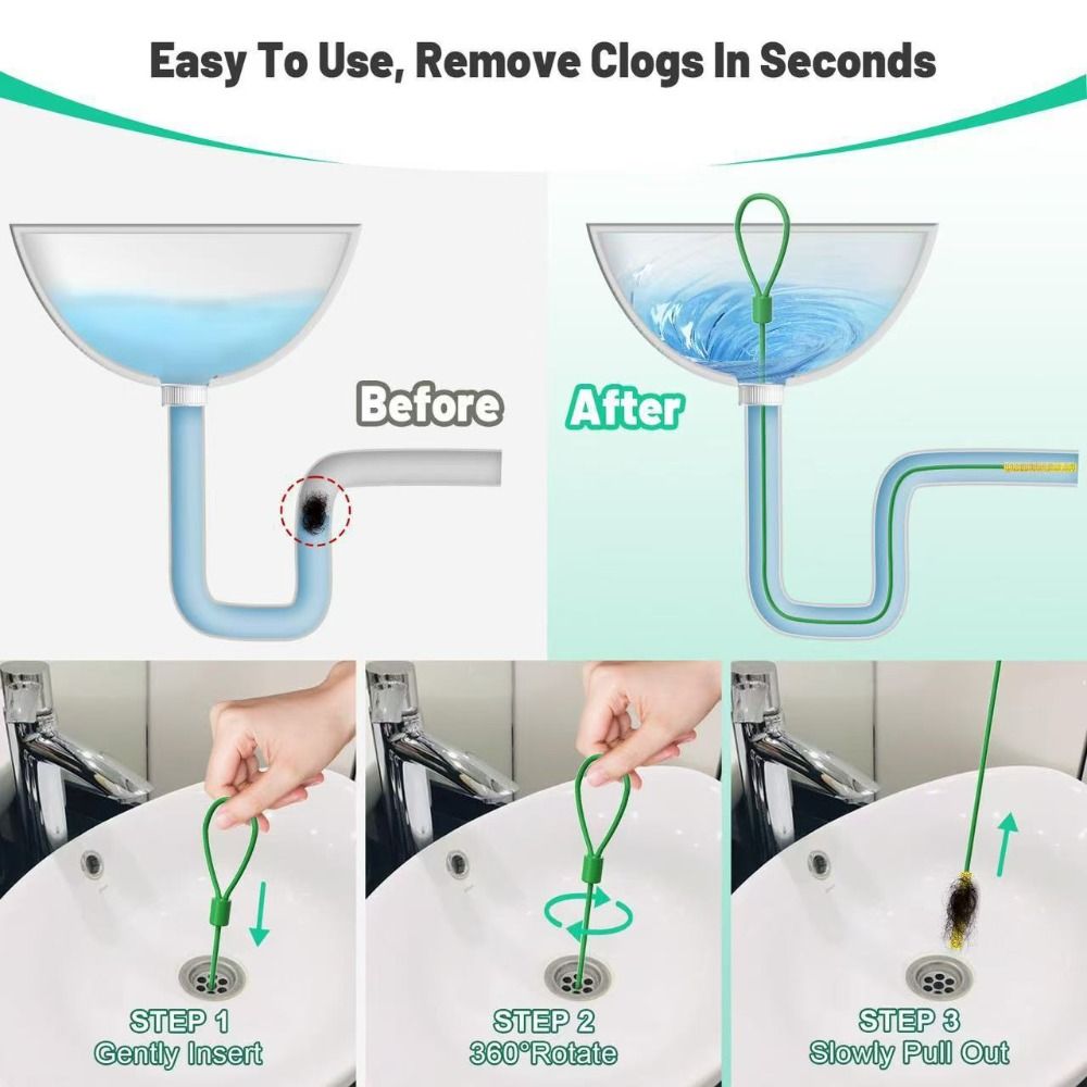 5pcs Practical Flexible Drain  - Drain Snake Flexible ulasan dan harga
