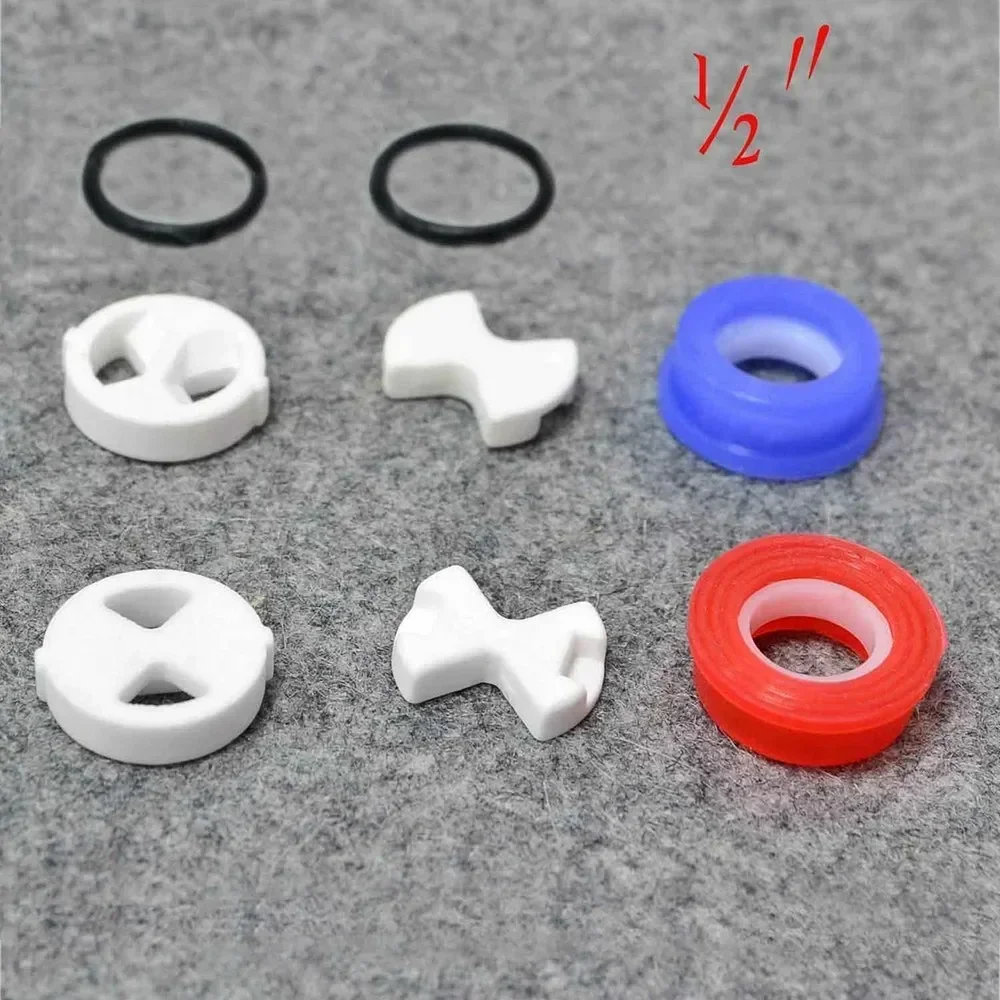 6PCS/set Ceramic Disc Silicon  - Silicone Tap Washer ulasan dan harga
