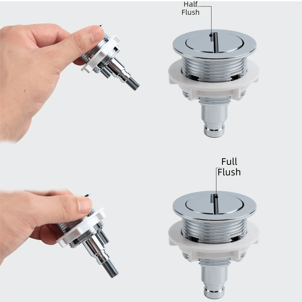 Chrome Plating Toilet Push But - Toilet Fill Valve ulasan dan harga