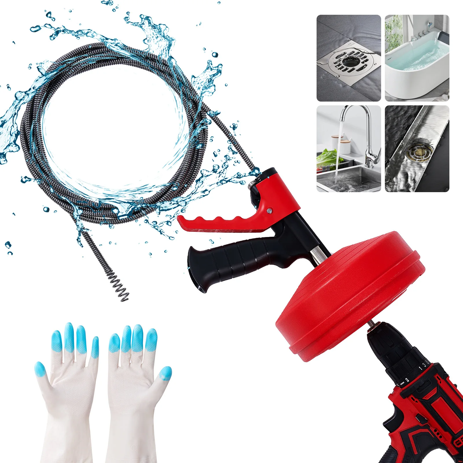 Professional Drain Snake Auger - Drain Snake Flexible ulasan dan harga