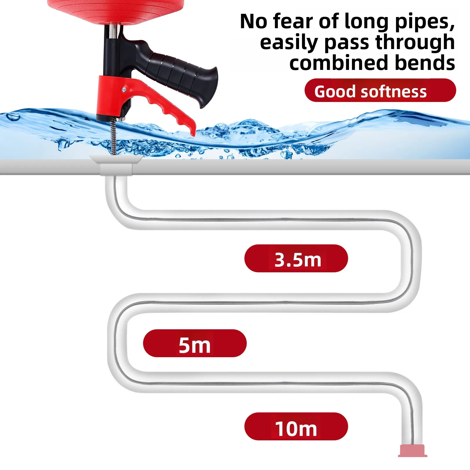 Professional Drain Snake Auger - Drain Snake Flexible ulasan dan harga